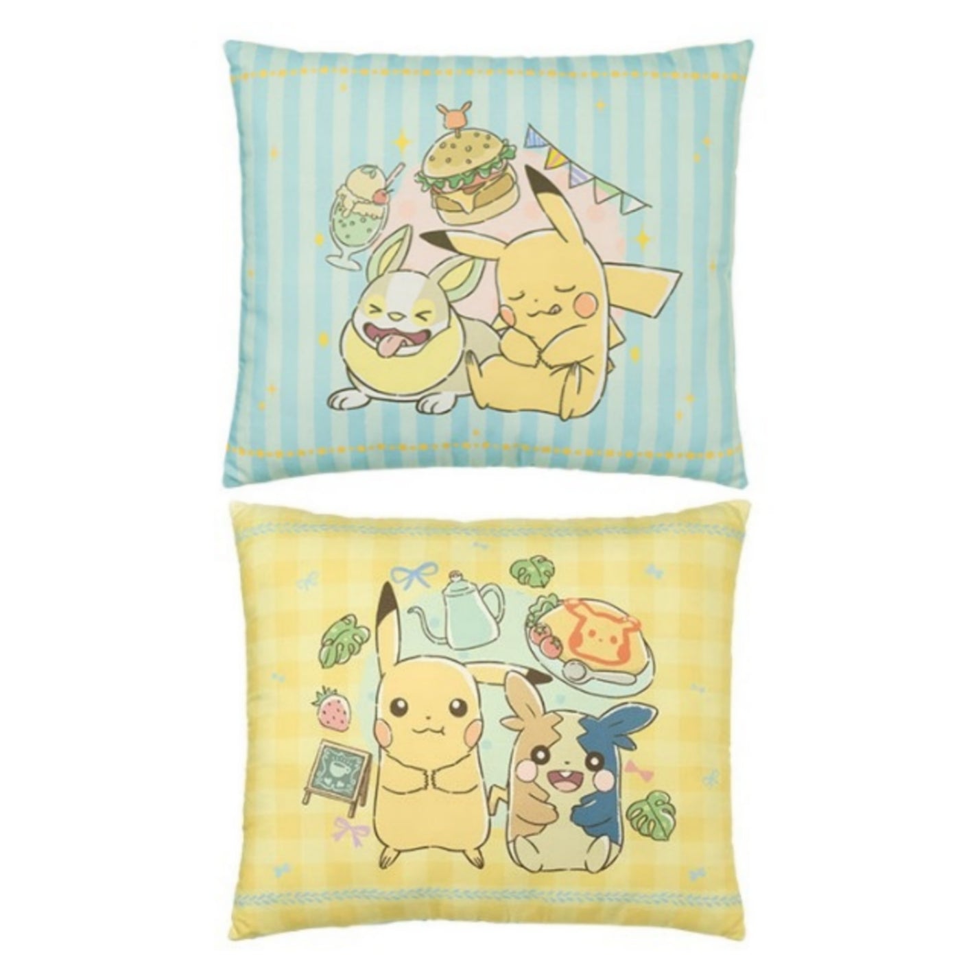 Pokémon Café - Pikachu & Yamper & Morpeko Cushion